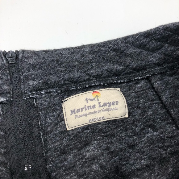Marine Layer Grey Quilted Mini Skirt - Picture 4 of 5